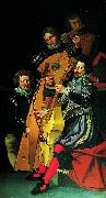 Reinhold Timm Christian IV s musicians china oil painting artist